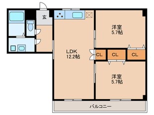 第２コーポ大喜の物件間取画像